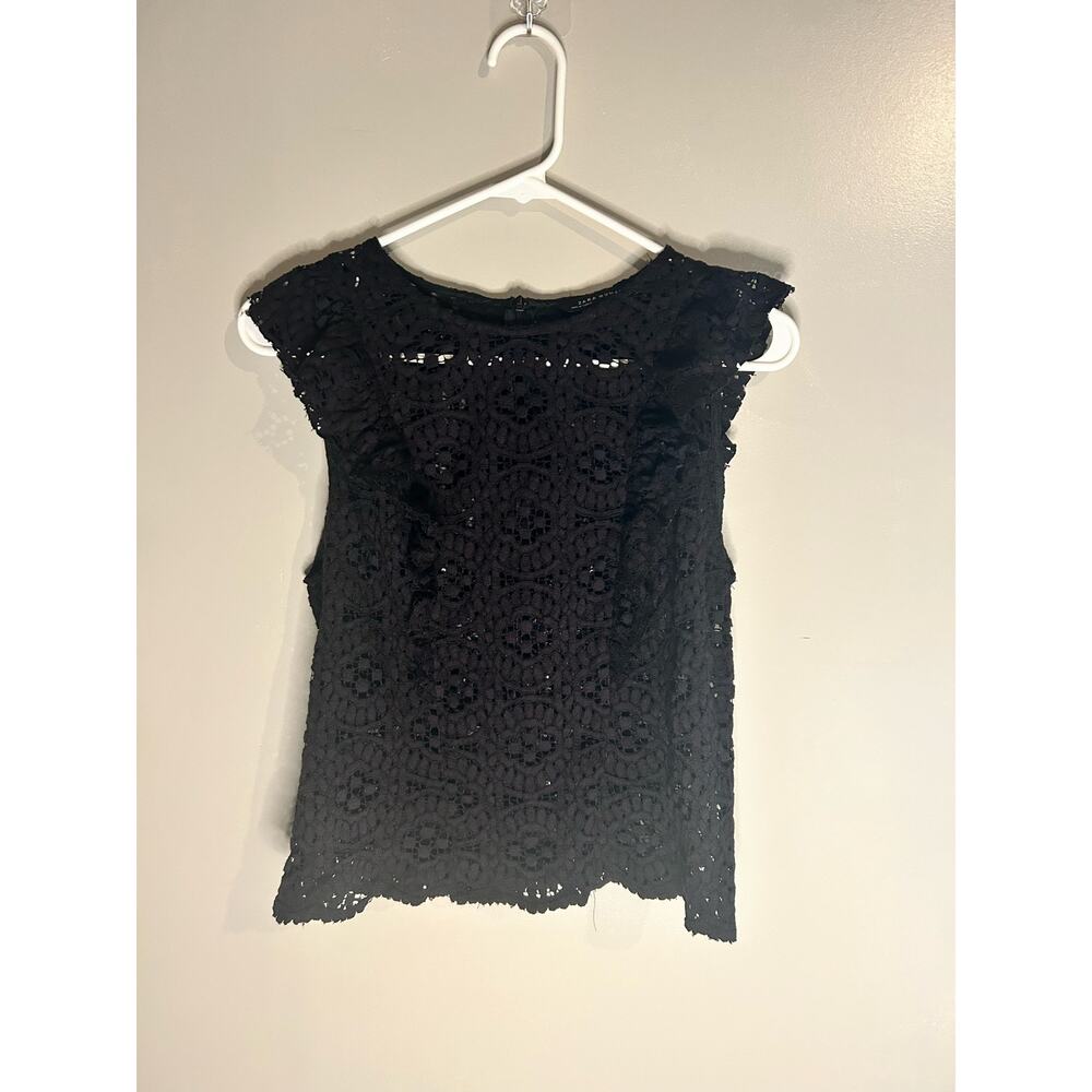 Zara Lace Zip Top